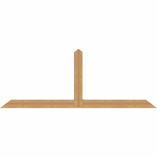 Ekena Millwork Portland Timber Gable Bracket, Western Red Cedar, 108"W x 40"H x 5 1/2"D x 5 1/2"F, 9/12 Pitch GBW108X40X0606POR00SWR - main